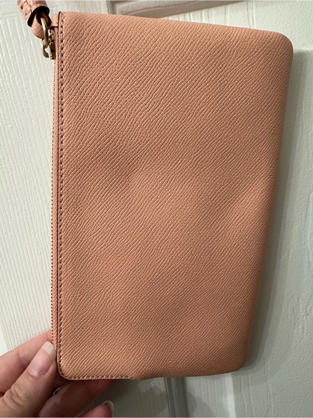 Coach leather wristlet